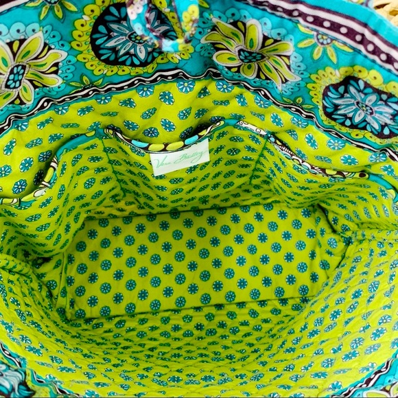 Retired Vera Bradley Rhythm and Blues Quilted Tote - Picture 4 of 5